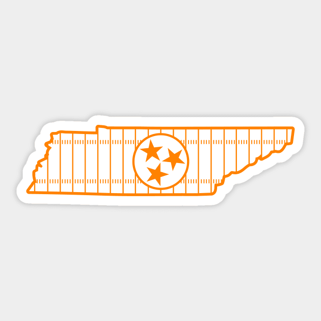 Tennessee Football - Orange Sticker by wjm_designs1